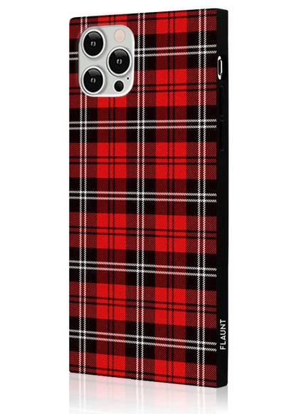 SQUARE® Red Plaid iPhone Case