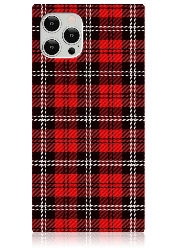 SQUARE® Red Plaid iPhone Case
