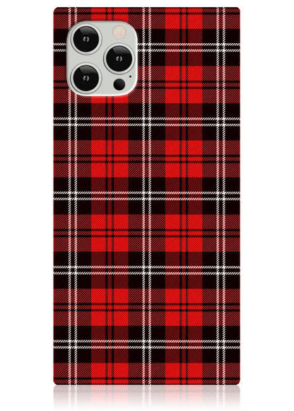 SQUARE® Red Plaid iPhone Case
