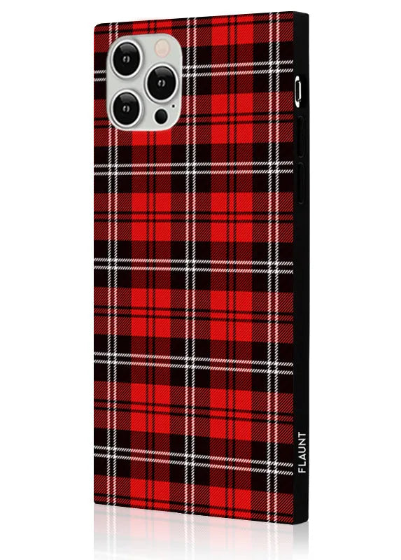 SQUARE® Red Plaid iPhone Case