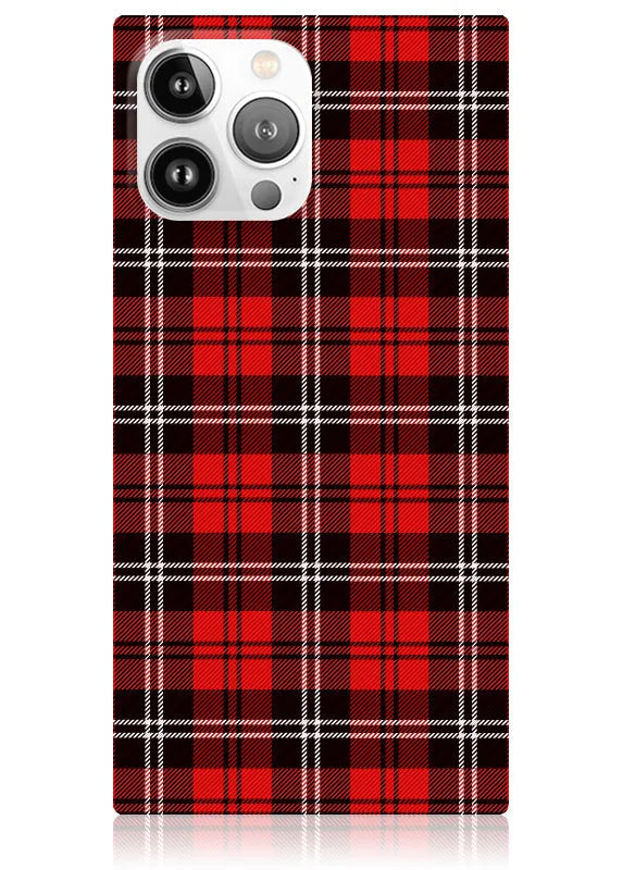 SQUARE® Red Plaid iPhone Case