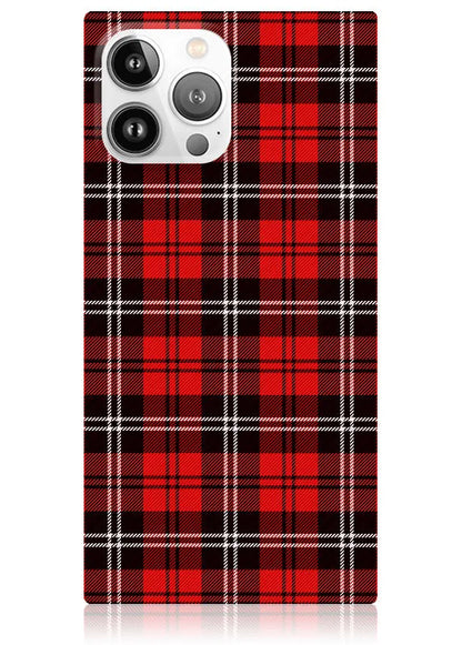 SQUARE® Red Plaid iPhone Case