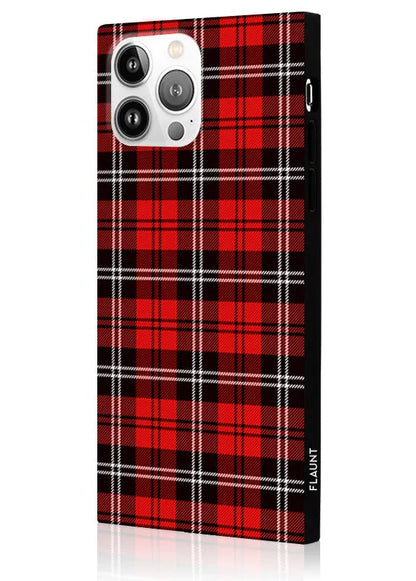 SQUARE® Red Plaid iPhone Case