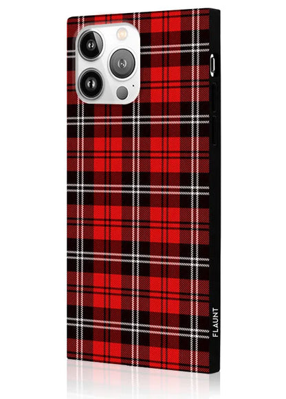 SQUARE® Red Plaid iPhone Case