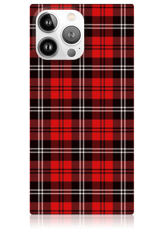 SQUARE® Red Plaid iPhone Case