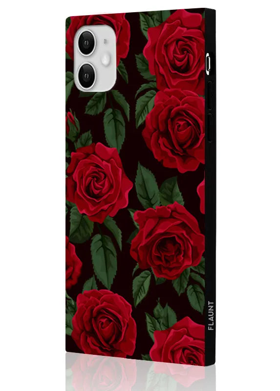 SQUARE® Rose Print iPhone Case