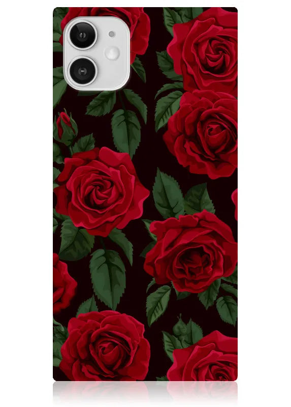 SQUARE® Rose Print iPhone Case
