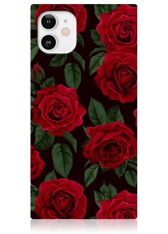 SQUARE® Rose Print iPhone Case