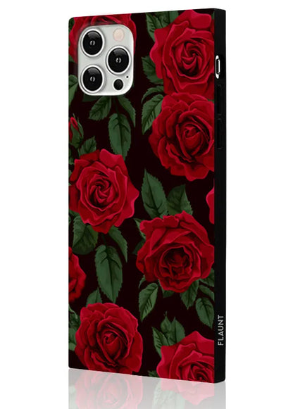 SQUARE® Rose Print iPhone Case