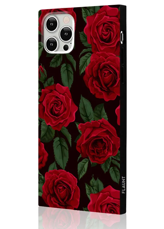 SQUARE® Rose Print iPhone Case