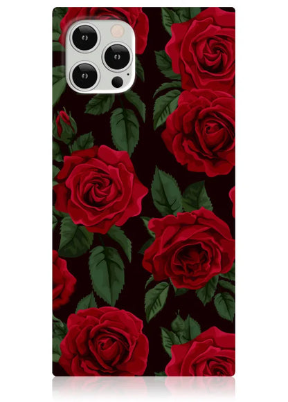 SQUARE® Rose Print iPhone Case
