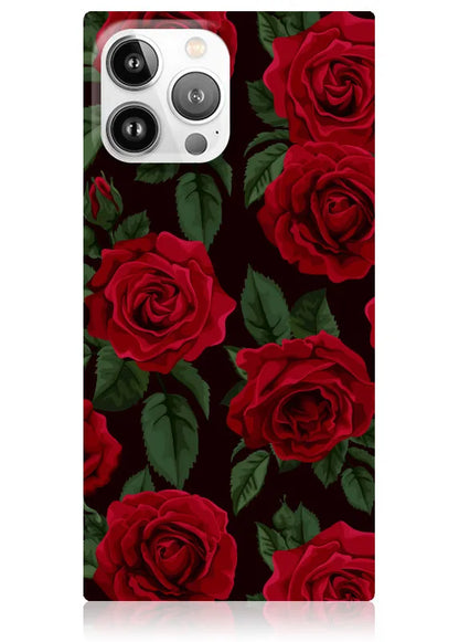 SQUARE® Rose Print iPhone Case