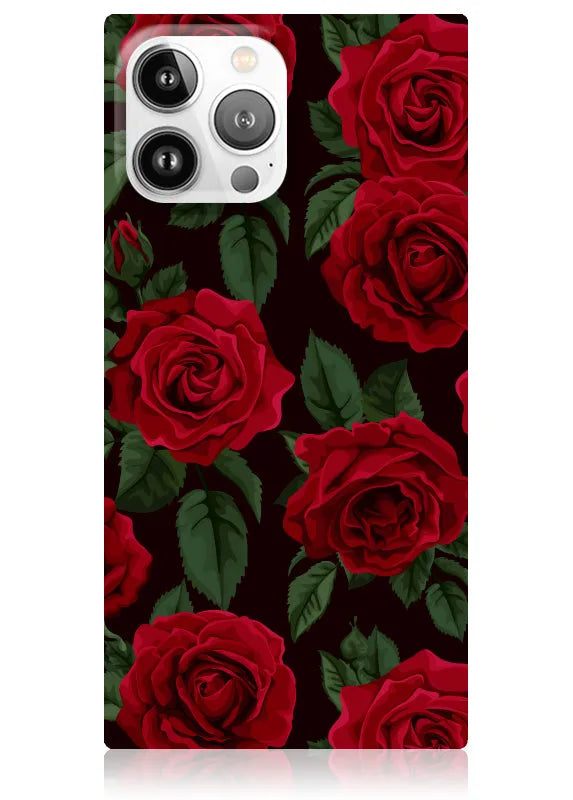 SQUARE® Rose Print iPhone Case