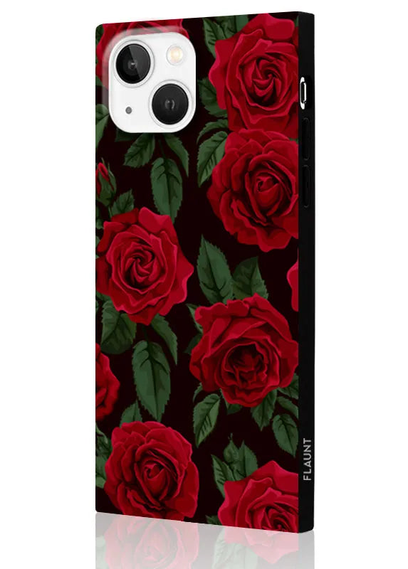 SQUARE® Rose Print iPhone Case
