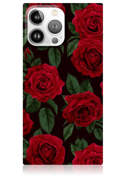 SQUARE® Rose Print iPhone Case