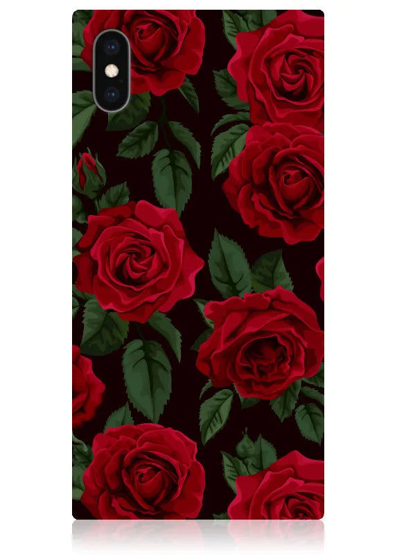 SQUARE® Rose Print iPhone Case