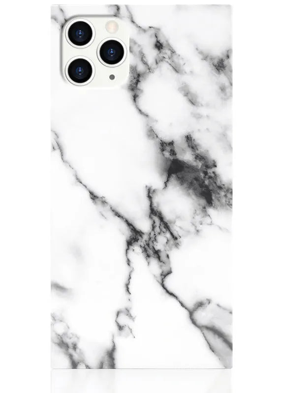 SQUARE® White Marble iPhone Case