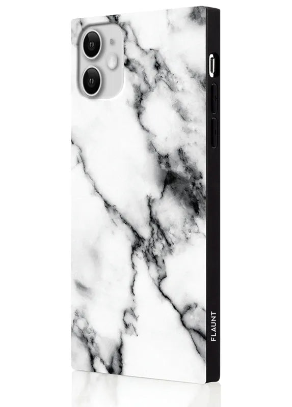 SQUARE® White Marble iPhone Case