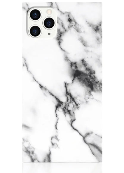 SQUARE® White Marble iPhone Case