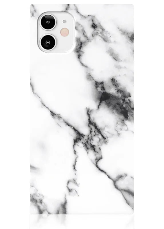 SQUARE® White Marble iPhone Case