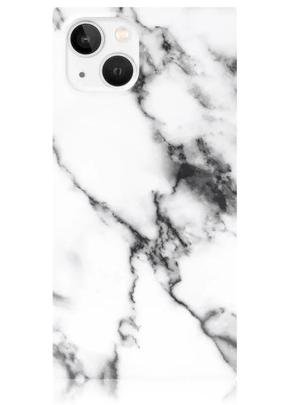 SQUARE® White Marble iPhone Case