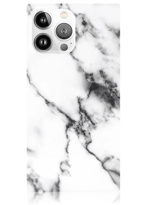 SQUARE® White Marble iPhone Case