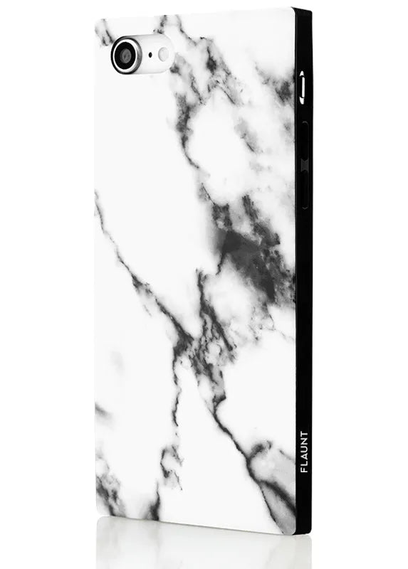 SQUARE® White Marble iPhone Case