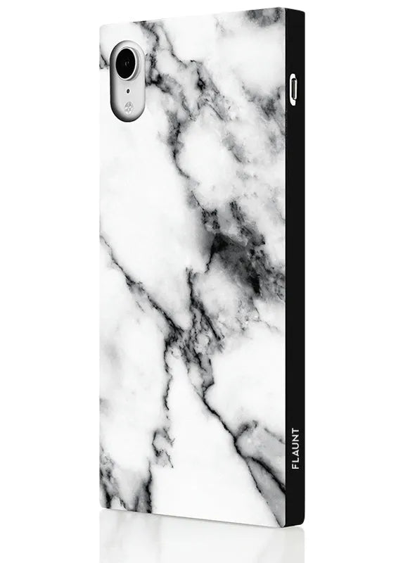SQUARE® White Marble iPhone Case