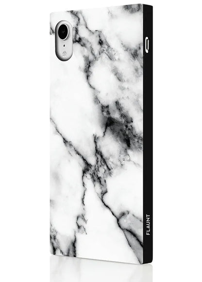 SQUARE® White Marble iPhone Case