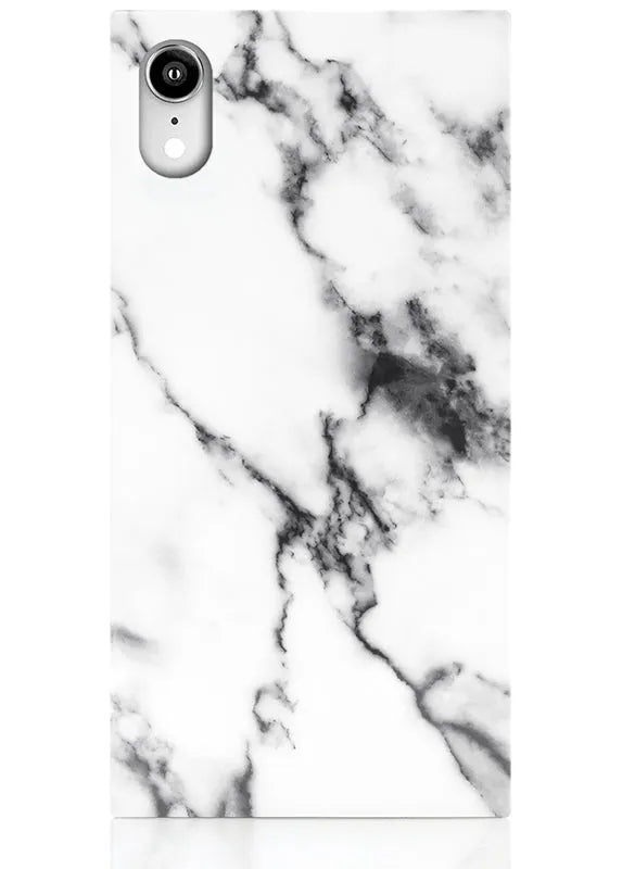 SQUARE® White Marble iPhone Case