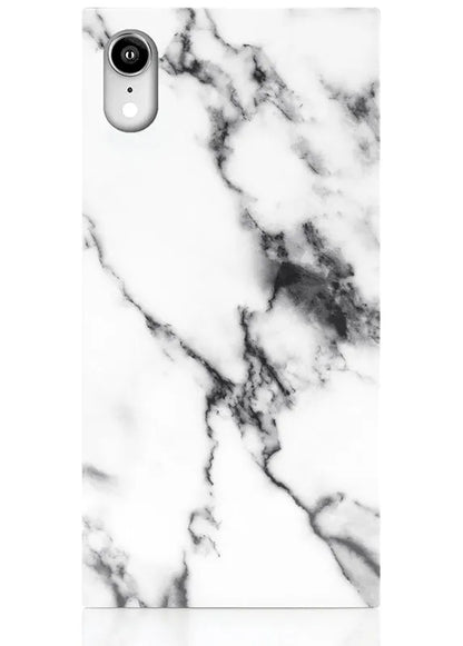 SQUARE® White Marble iPhone Case