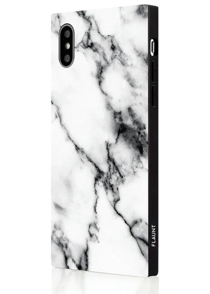 SQUARE® White Marble iPhone Case