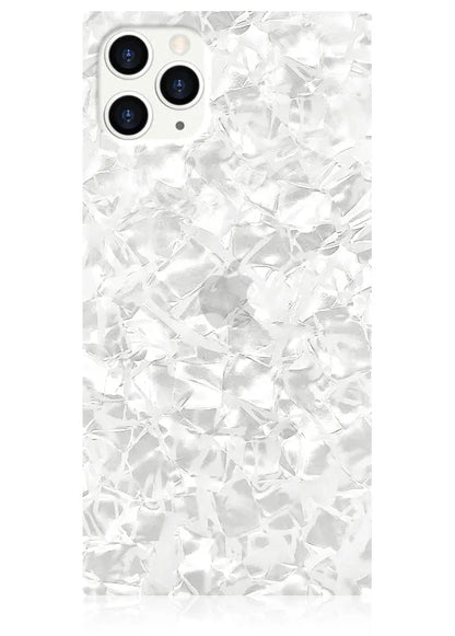 SQUARE® White Pearl iPhone Case