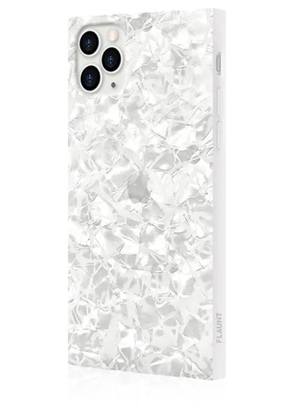 SQUARE® White Pearl iPhone Case