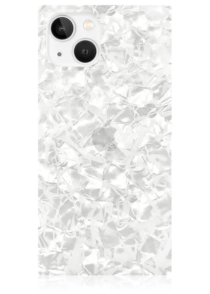 SQUARE® White Pearl iPhone Case