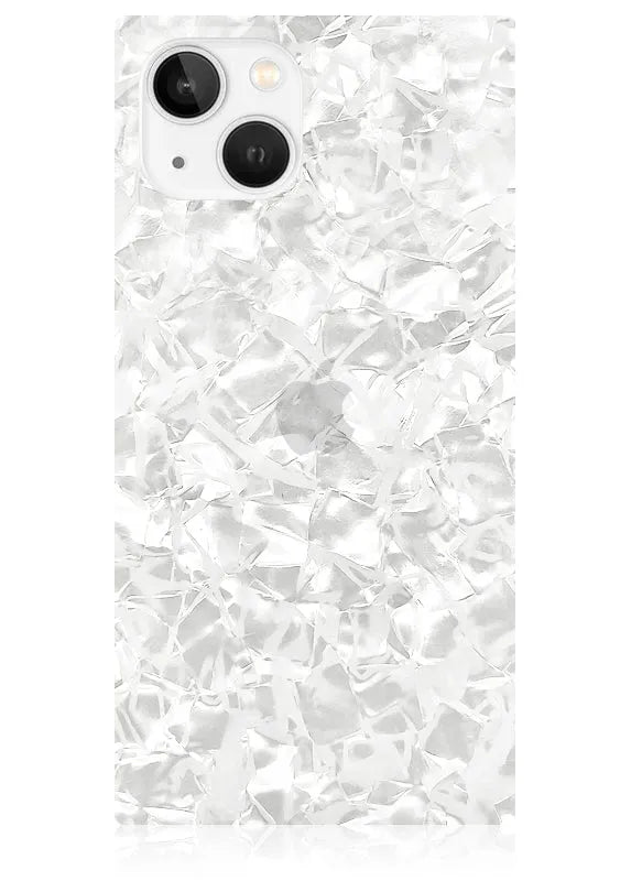 SQUARE® White Pearl iPhone Case