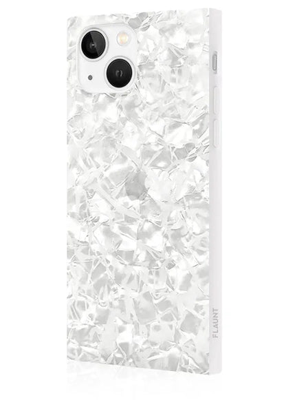 SQUARE® White Pearl iPhone Case