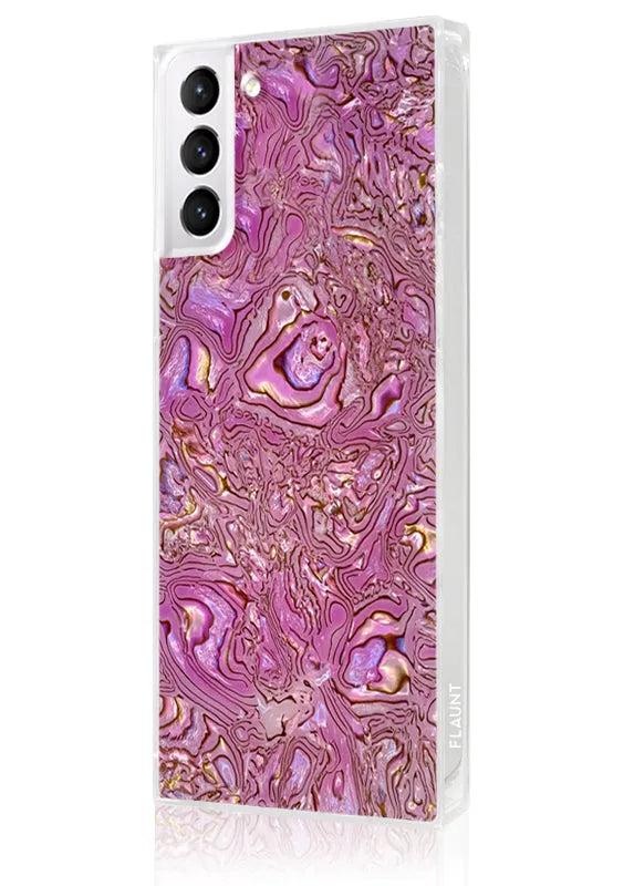 SQUARE® Pink Abalone Shell Galaxy Case