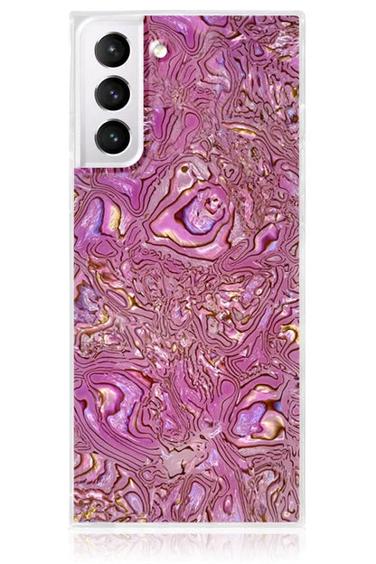 SQUARE® Pink Abalone Shell Galaxy Case