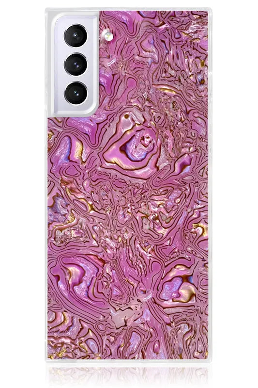 SQUARE® Pink Abalone Shell Galaxy Case