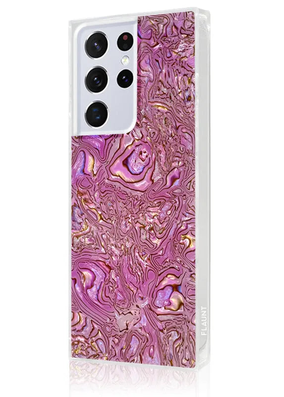 SQUARE® Pink Abalone Shell Galaxy Case