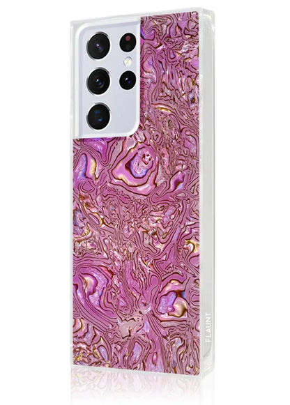 SQUARE® Pink Abalone Shell Galaxy Case