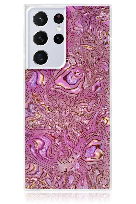 SQUARE® Pink Abalone Shell Galaxy Case