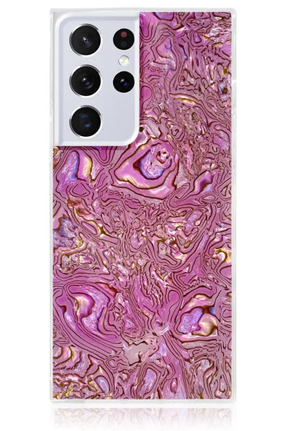 SQUARE® Pink Abalone Shell Galaxy Case