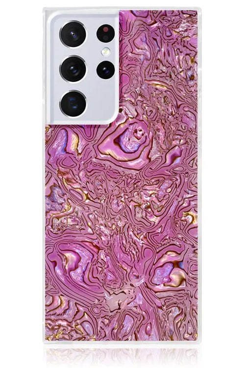 SQUARE® Pink Abalone Shell Galaxy Case