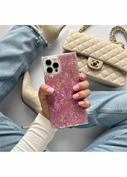 SQUARE® Pink Abalone Shell Galaxy Case