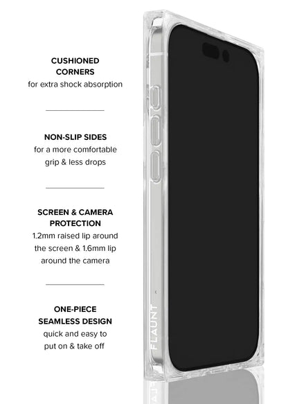 SQUARE® Pink Mother of Pearl iPhone Case