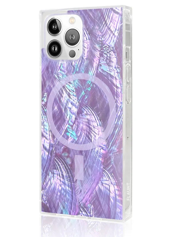 SQUARE® Violet Mother of Pearl iPhone Case