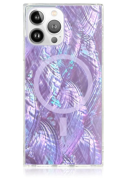 SQUARE® Violet Mother of Pearl iPhone Case