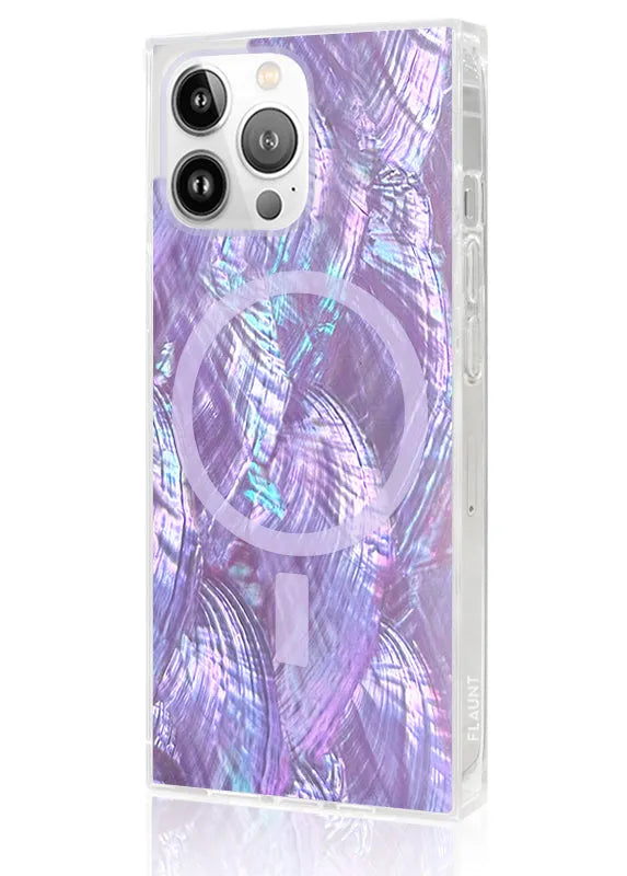 SQUARE® Violet Mother of Pearl iPhone Case